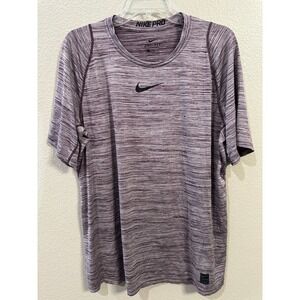 Nike Pro Dri-FIT Training T-Shirt Purple Heather Athletic‎ Top